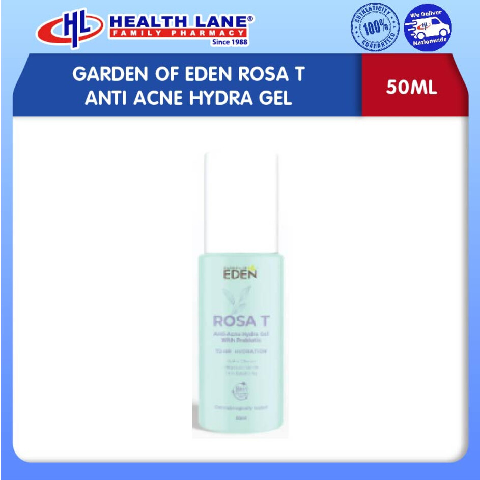 GARDEN OF EDEN ROSA T ANTI JERAWAT HYDRA GEL (50ML)
